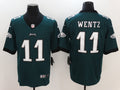 Men’s Philadelphia Eagles #11 Carson Wentz Nike Green NFL Vapor Limited Jersey