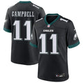 Mens Philadelphia Eagles #11 Jihaad Campbell Nike Black Alternate F.U.S.E. Vapor Limited Jersey