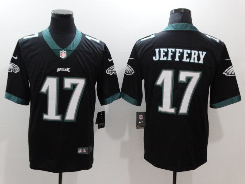 Men’s Philadelphia Eagles #17 Alshon Jeffery Nike Black NFL Vapor Limited Jersey