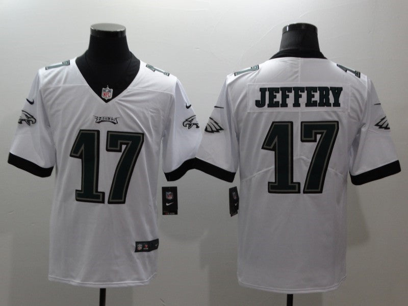 Men’s Philadelphia Eagles #17 Alshon Jeffery Nike White NFL Vapor Limited Jersey