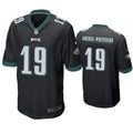 Mens Philadelphia Eagles #19 JJ Arcega-Whiteside Nike Black Vapor Limited Jersey