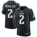 Mens Philadelphia Eagles #2 Tariq Woolen Nike Black Alternate F.U.S.E. Vapor Limited Jersey