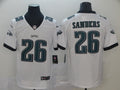 Men’s Philadelphia Eagles #26 Miles Sanders Nike White NFL Vapor Limited Jersey