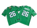Mens Philadelphia Eagles #26 Saquon Barkley Nike Kelly Green 1996 Retro F.U.S.E. Limited Jersey