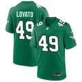 Mens Philadelphia Eagles #49 Rick Lovato Nike Kelly Green 1996 Retro F.U.S.E. Limited Jersey