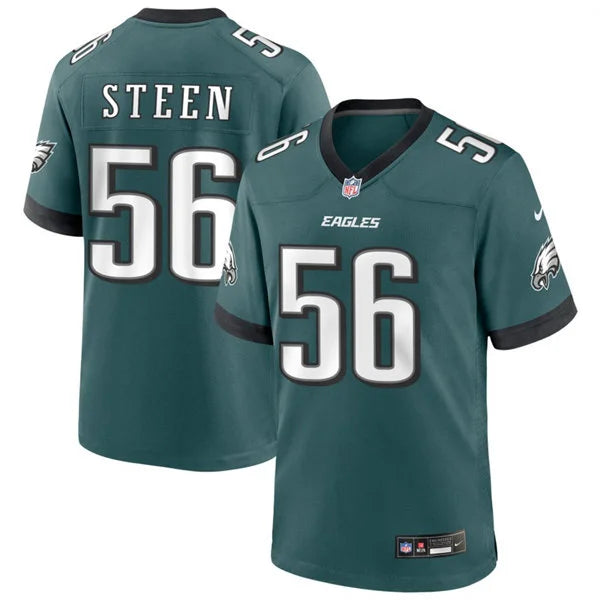 Mens Philadelphia Eagles #56 Tyler Steen Nike Midnight Green F.U.S.E. Vapor Limited Jersey