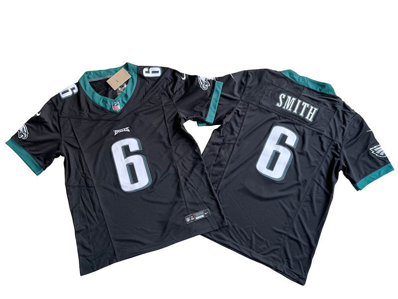 Men’s Philadelphia Eagles #6 DeVonta Smith Nike Black 2023 Vapor F.U.S.E. Limited Jersey