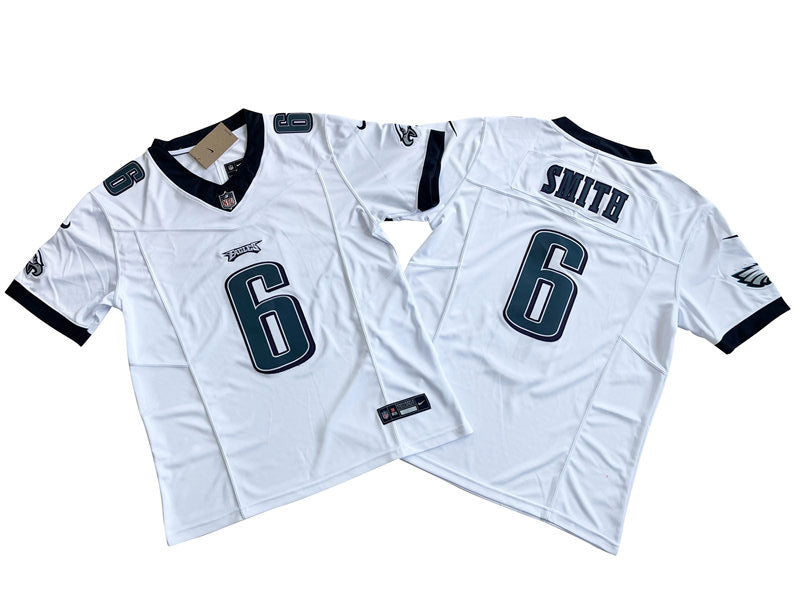 Men’s Philadelphia Eagles #6 DeVonta Smith Nike White 2023 Vapor F.U.S.E. Limited Jersey