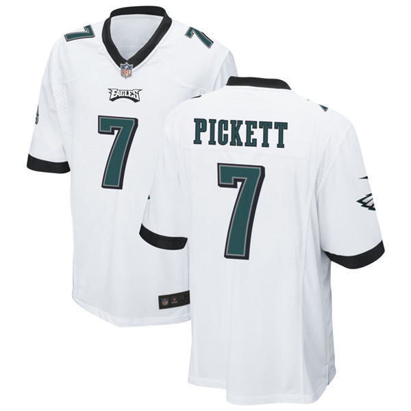Men’s Philadelphia Eagles #7 Kenny Pickett Nike White Vapor Limited Jersey