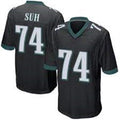 Mens Philadelphia Eagles #74 Ndamukong Suh Nike Black Vapor Limited Player Jersey