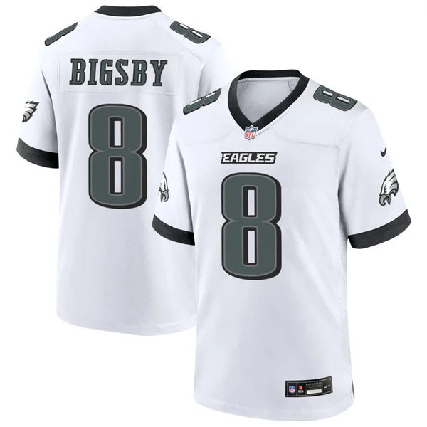 Mens Philadelphia Eagles #8 Tank Bigsby Nike White F.U.S.E. Vapor Limited Jersey