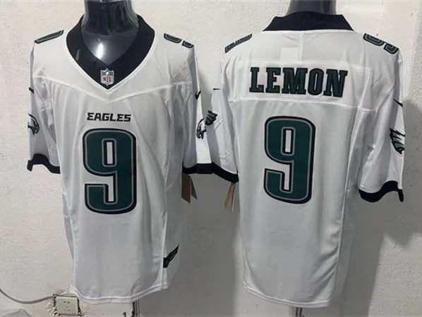 Mens Philadelphia Eagles #9 Makai Lemon Nike White F.U.S.E. Vapor Limited Jersey