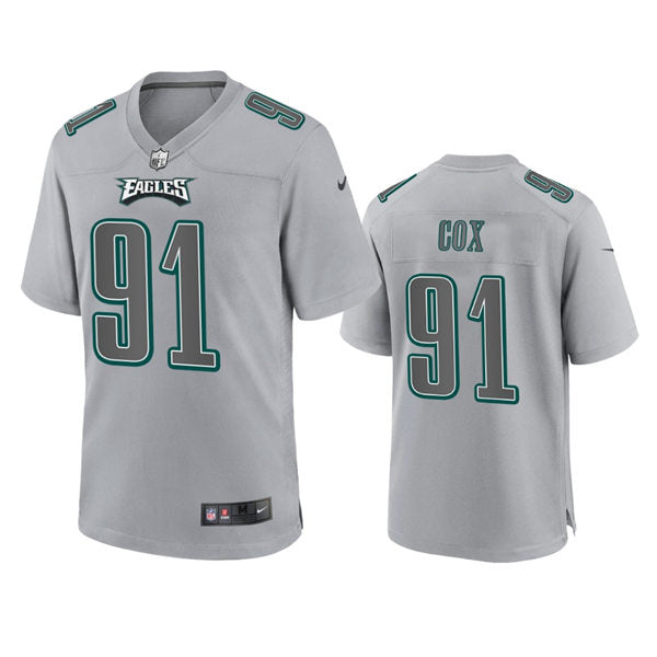 Mens Philadelphia Eagles #91 Fletcher Cox Nike Atmosphere Fashion Game Jersey – Gray