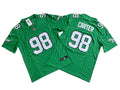 Mens Philadelphia Eagles #98 Jalen Carter Nike Kelly Green Retro Jersey