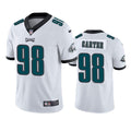 Mens Philadelphia Eagles #98 Jalen Carter Nike White Vapor Limited Player Jersey