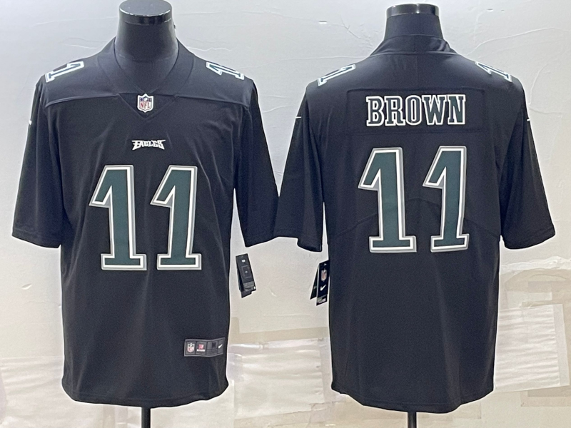 Men’s Philadelphia Eagles A.J. Brown #11 Black Alternate Jersey
