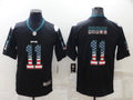 Men’s Philadelphia Eagles A.J. Brown #11 Black Authentic Jersey