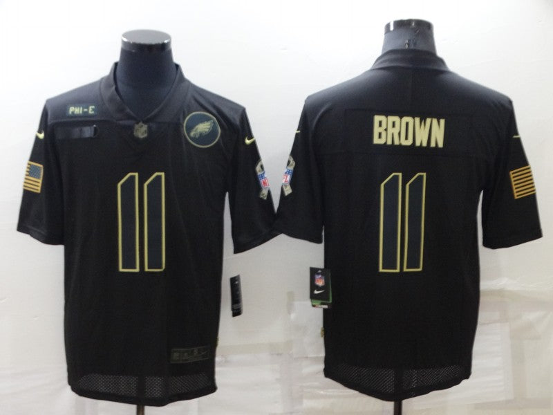 Men’s Philadelphia Eagles A.J. Brown #11 Black Jersey