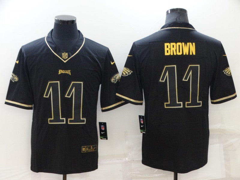 Men’s Philadelphia Eagles A.J. Brown #11 Black Jersey