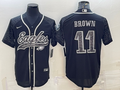 Men’s Philadelphia Eagles A.J. Brown #11 Black RFLCTV Limited Jersey Joint Edition