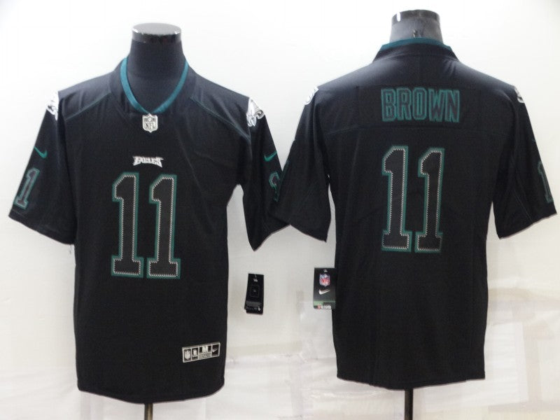 Men’s Philadelphia Eagles A.J. Brown #11 Black Team Jersey