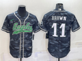Men’s Philadelphia Eagles A.J. Brown #11 Grey Camouflage Jersey Joint Edition