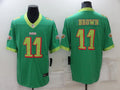 Men’s Philadelphia Eagles A.J. Brown #11 Kelly Green City Edition Jersey