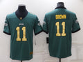 Men’s Philadelphia Eagles A.J. Brown #11 Midnight Green Jersey