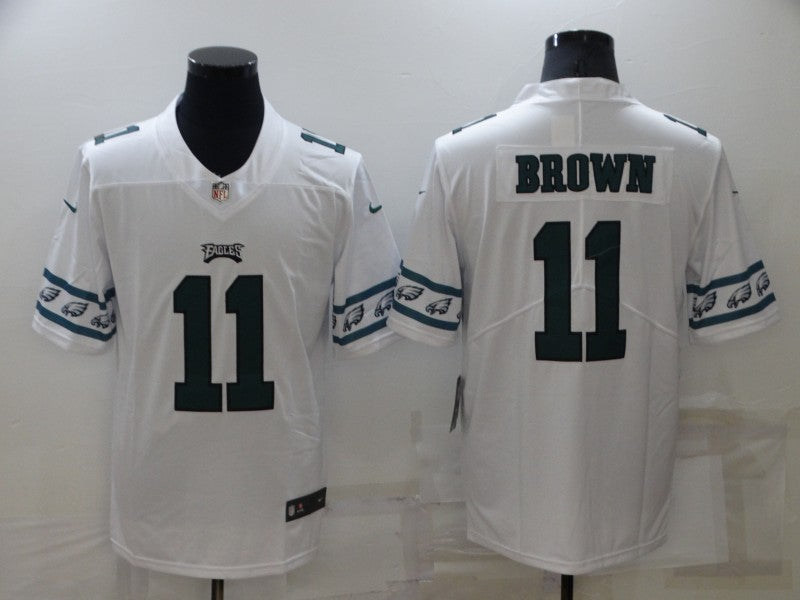 Men’s Philadelphia Eagles A.J. Brown #11 White Jersey