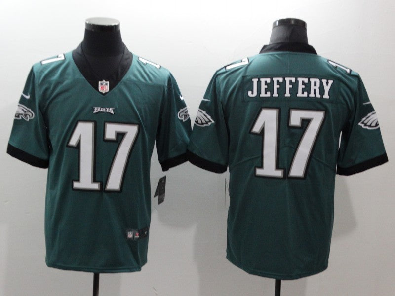 Men’s Philadelphia Eagles Alshon Jeffery #17 Midnight Green Jersey