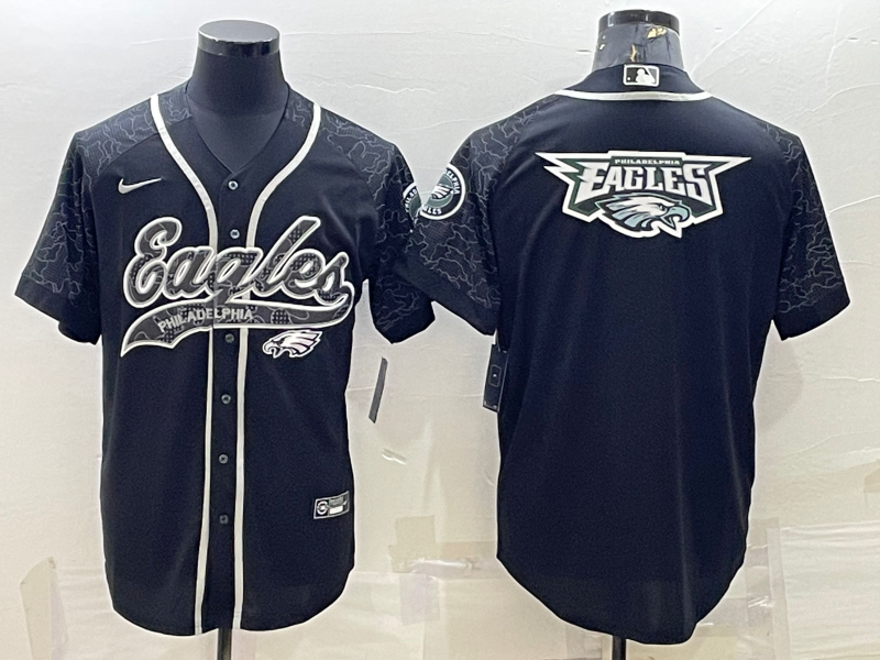 Men’s Philadelphia Eagles Black RFLCTV Limited Jersey