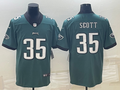 Men’s Philadelphia Eagles Boston Scott #35 Midnight Green Jersey
