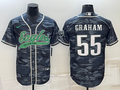 Men’s Philadelphia Eagles Brandon Graham #55 Grey Camouflage Jersey Joint Edition