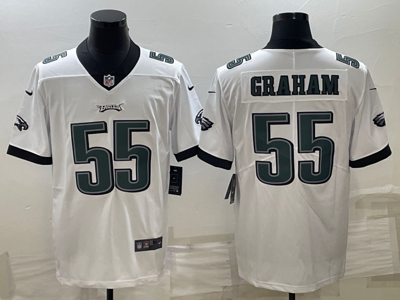 Men’s Philadelphia Eagles Brandon Graham #55 White Jersey