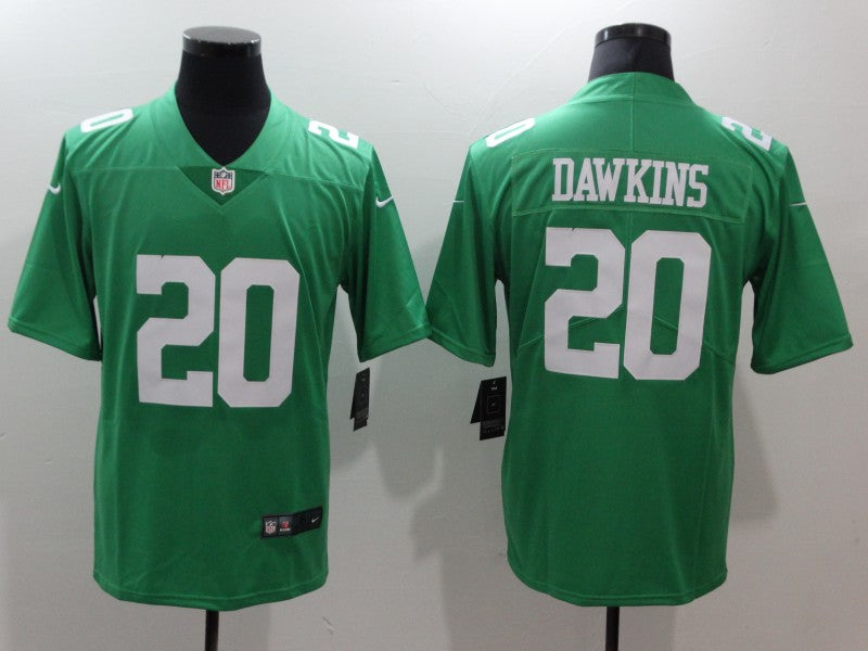Men’s Philadelphia Eagles Brian Dawkins #20 Green Jersey