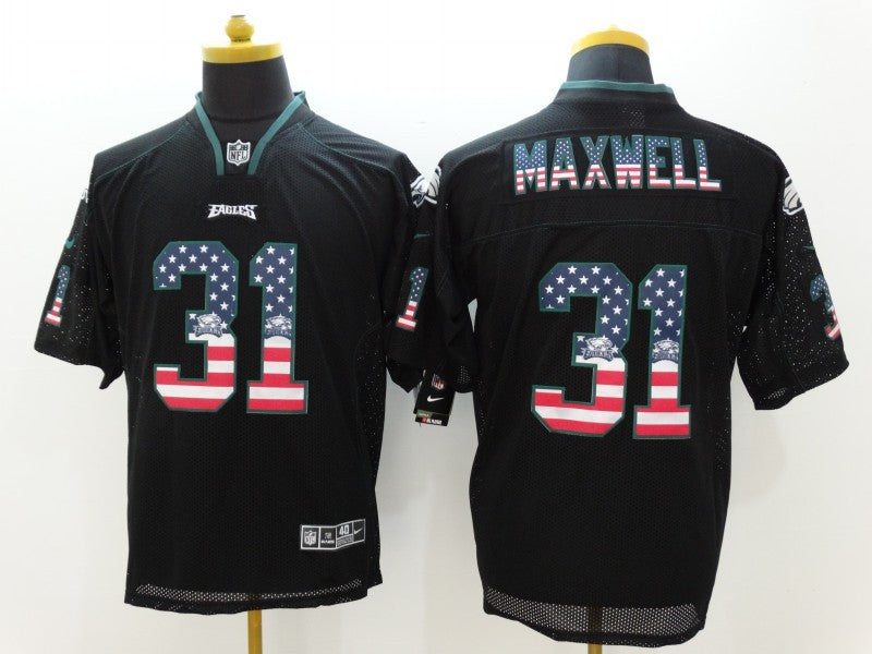 Men’s Philadelphia Eagles Byron Maxwell #31 Black Jersey