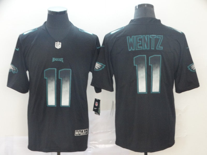 Men’s Philadelphia Eagles Carson Wentz #11 Black Jersey