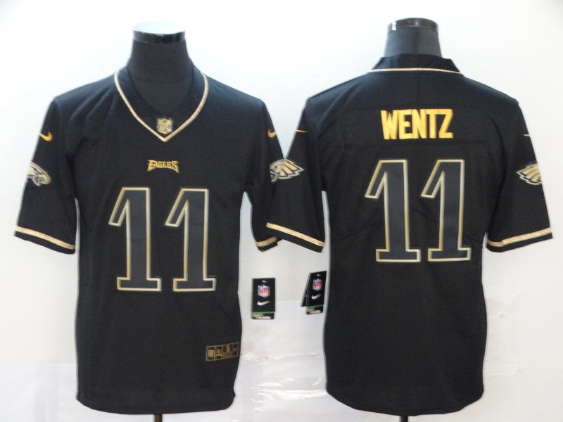 Men’s Philadelphia Eagles Carson Wentz #11 Black Jersey