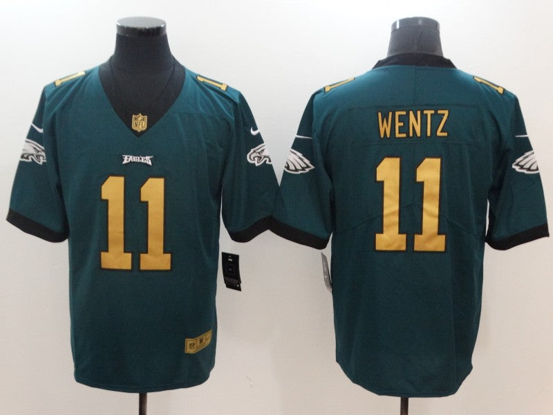Men’s Philadelphia Eagles Carson Wentz #11 Midnight Green Jersey