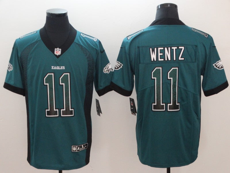 Men’s Philadelphia Eagles Carson Wentz #11 Midnight Green Jersey