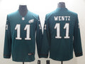 Men’s Philadelphia Eagles Carson Wentz #11 Midnight Green Team Jersey