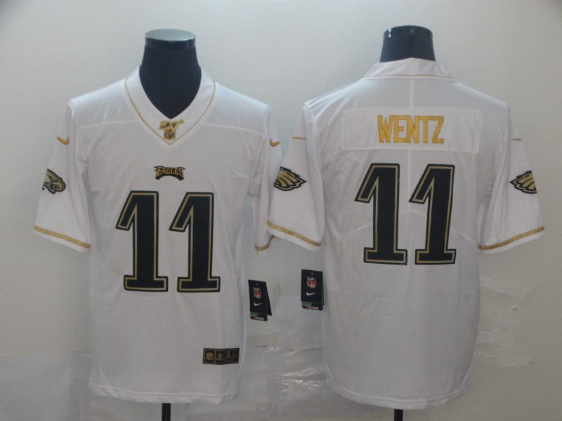 Men’s Philadelphia Eagles Carson Wentz #11 White Jersey