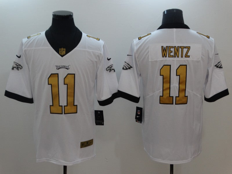 Men’s Philadelphia Eagles Carson Wentz #11 White Jersey