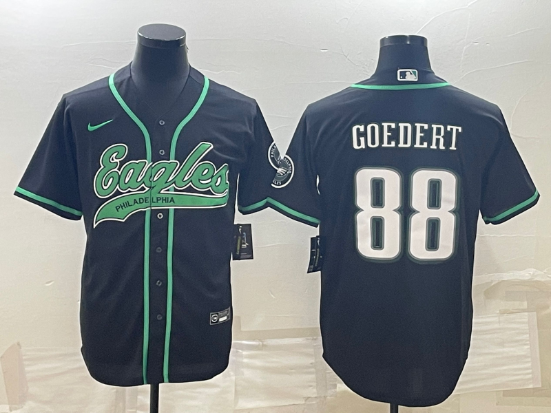 Men’s Philadelphia Eagles Dallas Goedert #88 Black Jersey Joint Edition