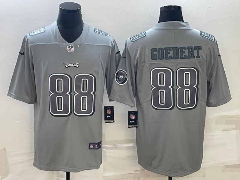 Men’s Philadelphia Eagles Dallas Goedert #88 Gray Atmosphere Jersey