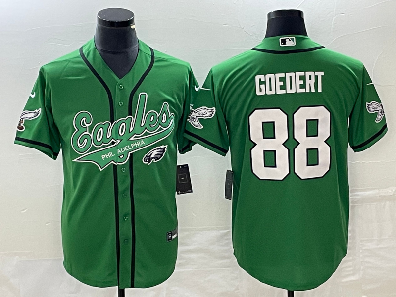 Men’s Philadelphia Eagles Dallas Goedert #88 Kelly Green Jersey Joint Edition
