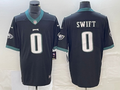 Men’s Philadelphia Eagles D’Andre Swift #0 Black Jersey