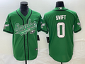 Men’s Philadelphia Eagles D’Andre Swift #0 Kelly Green Jersey Joint Edition
