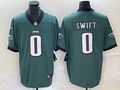 Men’s Philadelphia Eagles D’Andre Swift #0 Midnight Green Jersey