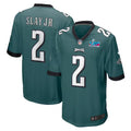 Men’s Philadelphia Eagles Darius Slay Jr. #2 Midnight Green Super Bowl LVII Patch Jersey
